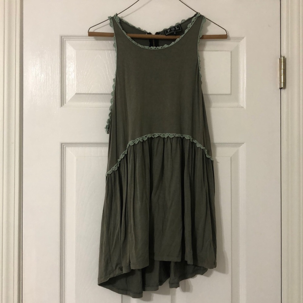 Army Green Racerback Tank